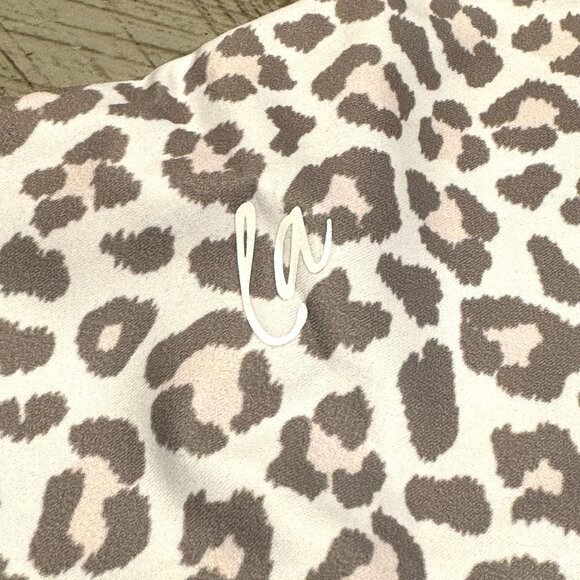 Lahana Active Mimi Womens Leopard Print Biker Shorts NWT Size M Athleisure - Picture 3 of 4